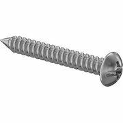 BSC PREFERRED Combination Slotted/Phillips Round Head Screws for Sheet Metal 18-8 Stainless ST No8 1-1/4L, 50PK 92465A210